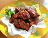 鶏の唐揚げ　焼肉のたれ味作り方6写真