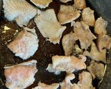 チタケの鶏皮炒め作り方1写真