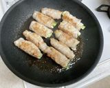 浅漬け胡瓜とクリチー豚肉巻きおかか醤油作り方6写真