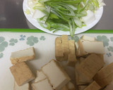 厚揚げと白菜とネギのオイスターソース炒め作り方1写真
