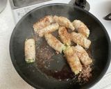 浅漬け胡瓜とクリチー豚肉巻きおかか醤油作り方7写真