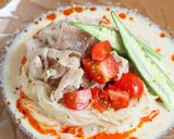 コク旨まろやか♫豚しゃぶ胡麻豆乳そうめん作り方5写真
