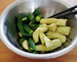 蒸しなすとオクラのおかかポン酢。作り方7写真