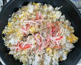カニカマレタスチャーハン作り方3写真
