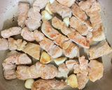 ドレッシングで！豚肉とニラのスタミナご飯作り方3写真