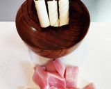 白ねぎとまぐろ！ねぎまのかんたん味噌汁作り方1写真