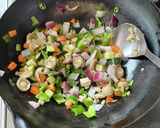 土鍋でタコのカレーピラフ作り方4写真