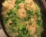 豆苗だいこん鶏団子の柚子胡椒煮作り方3写真