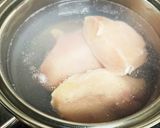 夏野菜たっぷり 鶏胸肉の中華風サラダ作り方1写真