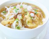めんつゆで【椎茸とネギのかき玉うどん】作り方6写真