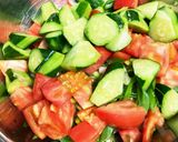 夏野菜たっぷり 鶏胸肉の中華風サラダ作り方6写真