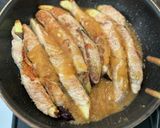 なすの豚肉巻き オニオンソース作り方5写真