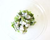 手軽手軽な【エビ大葉のシュウマイ皮揚げ】作り方2写真