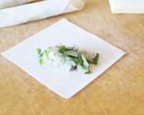 手軽手軽な【エビ大葉のシュウマイ皮揚げ】作り方3写真