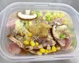 鶏肉の具沢山"姜葱醤"スープ作り方3写真