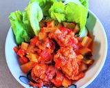 鶏の唐揚げラタトゥイユソース作り方3写真