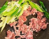 麻婆の素で☆牛肉とネギの具沢山麻婆豆腐作り方4写真