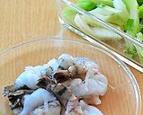 簡単、早い！セロリとエビの中華風炒め♪作り方1写真