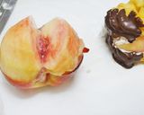 桃のエンゼルフレンチ サンド作り方1写真