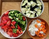旨みたっぷり！夏野菜無水キーマカレー作り方1写真