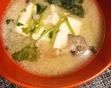 ヒラタケとお豆腐味噌汁作り方6写真