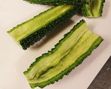 鶏ひき肉とザーサイ入りゴーヤチャンプルー作り方3写真