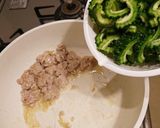 鶏ひき肉とザーサイ入りゴーヤチャンプルー作り方6写真