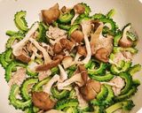 鶏ひき肉とザーサイ入りゴーヤチャンプルー作り方7写真