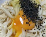 簡単　冷やし釜玉うどん作り方3写真