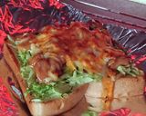 焼き鳥缶で★マヨキャベツ照り焼きトースト作り方5写真