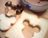 フライパンでかわいいミッキートースト作り方1写真