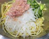 スパサラ　ツナきゅうり作り方4写真