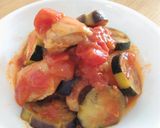 なすと鶏肉のトマト煮込み作り方7写真