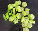 オクラと塩麹の梅肉和え作り方1写真