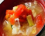 夏だ！トマトのお味噌汁作り方4写真