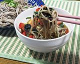 10分で完成！ごま油香る♡夏野菜ざるそば作り方7写真