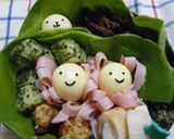 お弁当に♪お花の中のうずらちゃん作り方3写真