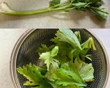 セロリの葉のオリーブオイル漬け作り方1写真