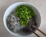 【パパっと朝ごはん！】枝豆こんぶおにぎり作り方1写真