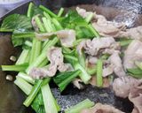簡単☆豚肉と小松菜の炒め物作り方4写真
