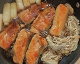 簡単♡鮭の照り焼き♡付け合せ野菜を添えて作り方5写真