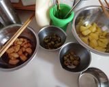 餃子の皮ピザ【てりやきチキン風】作り方1写真