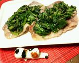 ✿ポークの❀ほうれん草のせ✿味噌バター味作り方6写真
