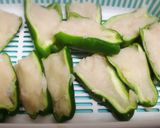 ピーマンのエソのツミレ詰め揚げ作り方3写真