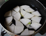ヨウサマの減塩『農家の食事』焼き豚大根作り方1写真