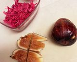 いちじく消費☆紫キャベツいちじく和え作り方1写真