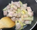 豚バラ肉とじゃがいものペペロン風炒め作り方5写真