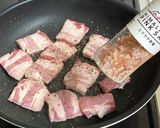 豚の旨味!すだちで食べる・塩豚バラ作り方8写真