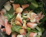 炊飯器でカニカマときのこの和風パスタ作り方1写真