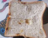 麻薬粒あんバター★朝ご飯★食パントースト作り方1写真